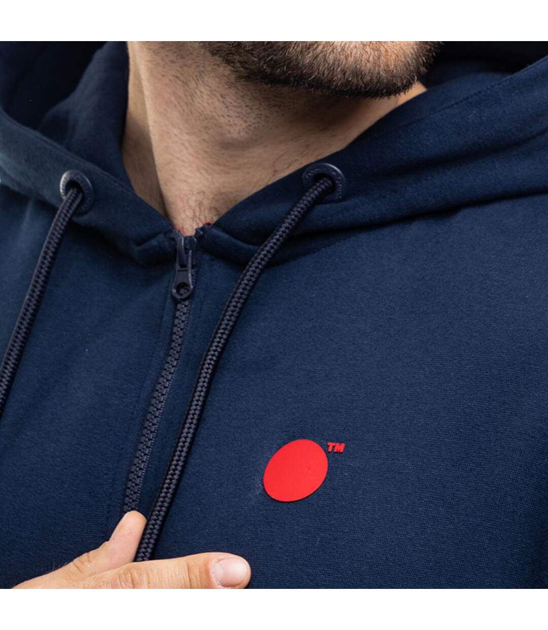 Sweat À Capuche Pecos Homme Bleu Marine Ozoshi-4