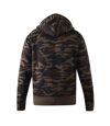 Duke Mens Regent D555 Camo Full Zip Hoodie (Green/Brown/Black)