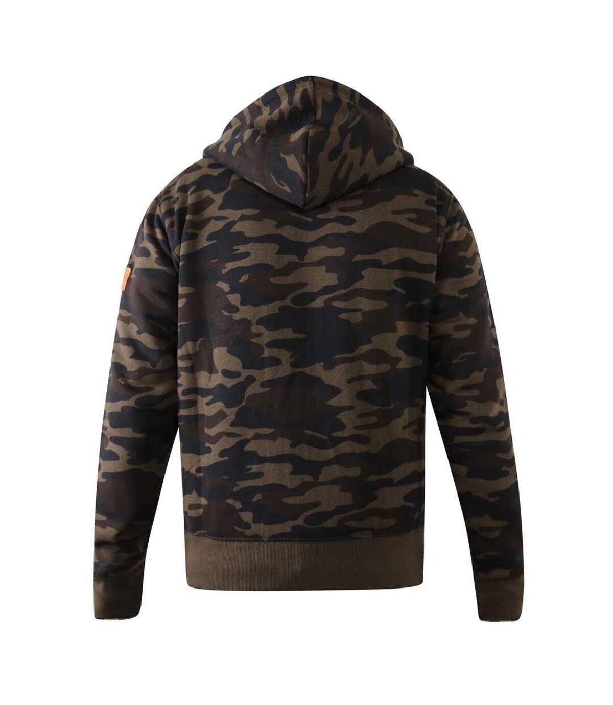 Duke Mens Regent D555 Camo Full Zip Hoodie (Green/Brown/Black)