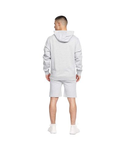 Sweat à capuche emmson homme gris chiné Crosshatch