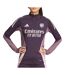 Arsenal sweat training 1/4 zip prune femme adidas 24/25-1
