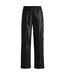 Womens/ladies Popper Detail Relaxed Fit Tracksuit Bottoms Black Hugo-2