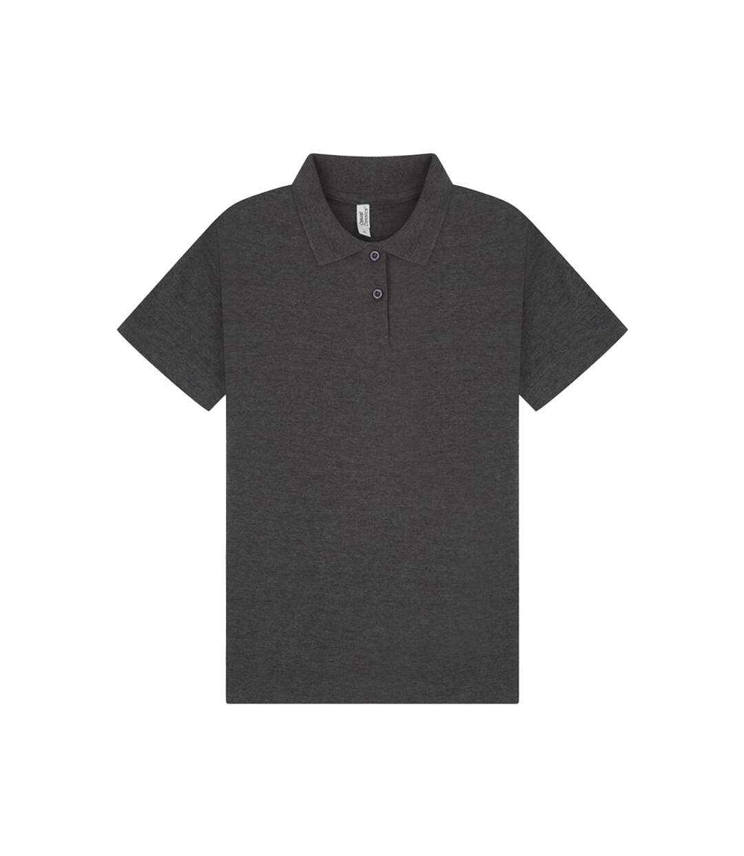 Polo femme gris foncé chiné Casual Classic-1