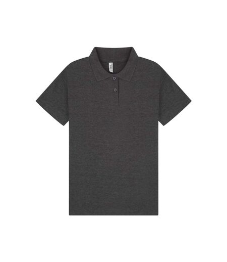 Polo femme gris foncé chiné Casual Classic