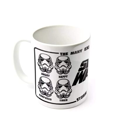 Star Wars Expressions Of A Stormtrooper Mug (White/Black) (One Size) - UTPM1589