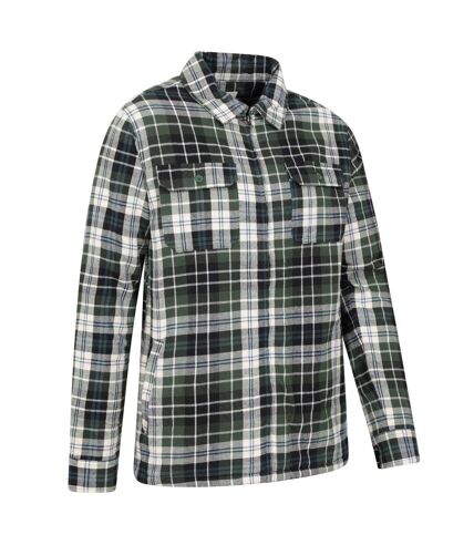 Mens stream ii flannel lined shirt khaki Mountain Warehouse