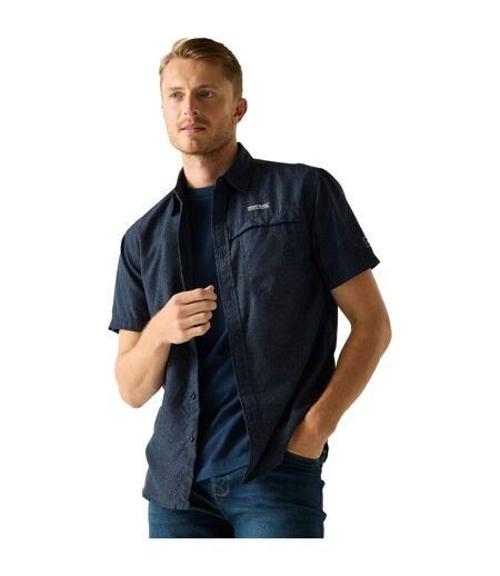 Chemise Motif/style Texturé Mindano Homme Bleu Nuit Regatta