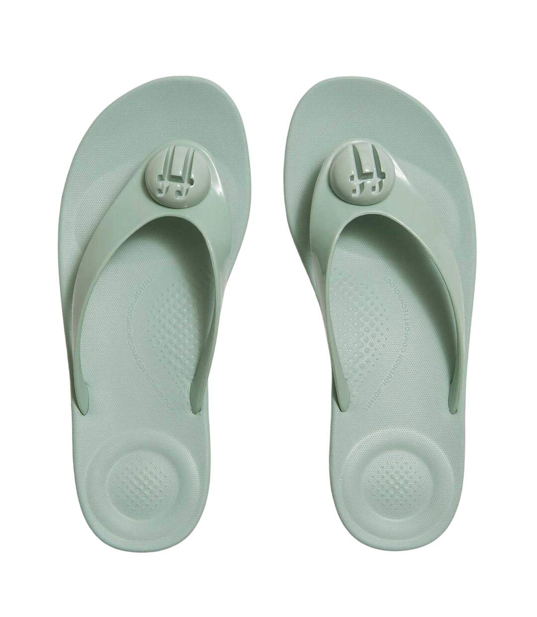 Womens/ladies Platform Flip Flops Mint Green FitFlop-2