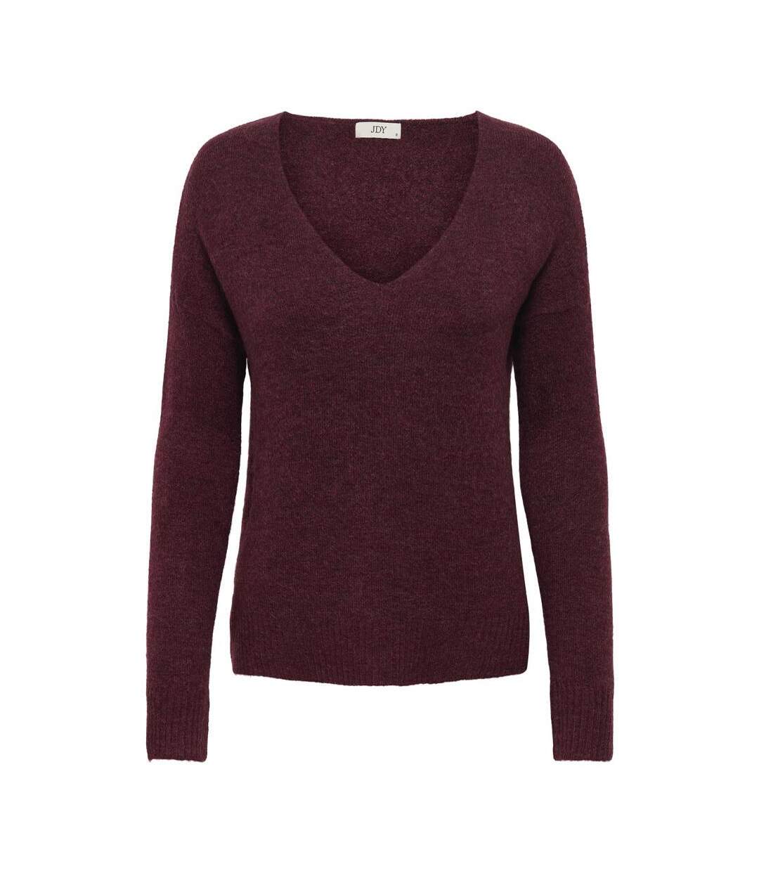 Pull bordeaux femme jdy elanora-3