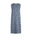 Womens/ladies adenea sea creatures jersey shift dress ocean blue Weird Fish-1