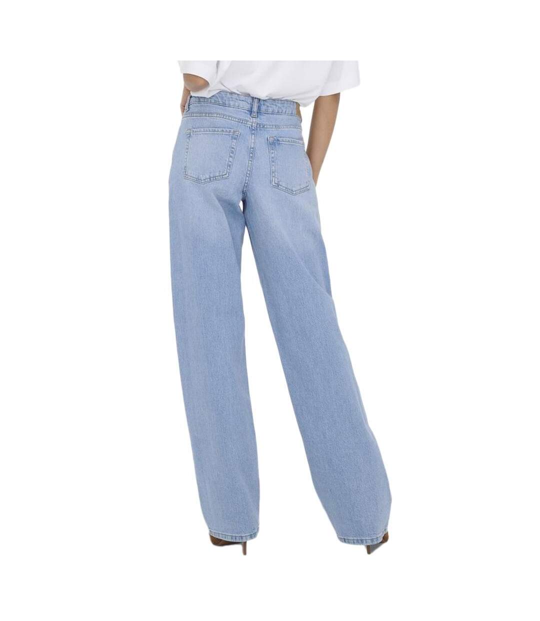 Jean droit taille basse bleu clair femme jdy katie 1006-2