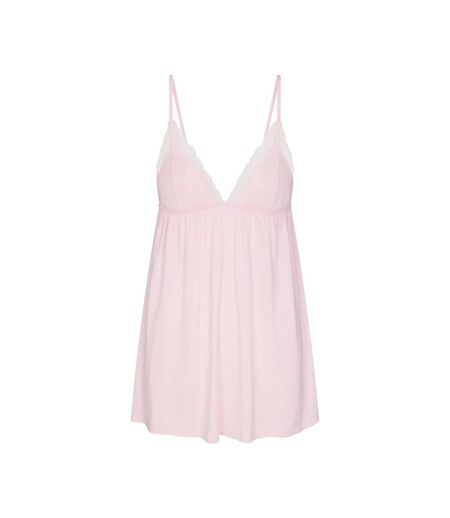 Womens/ladies Plain Nightie Barely Pink Skims
