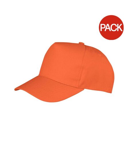 Lot de 2  casquettes boston adulte orange Result