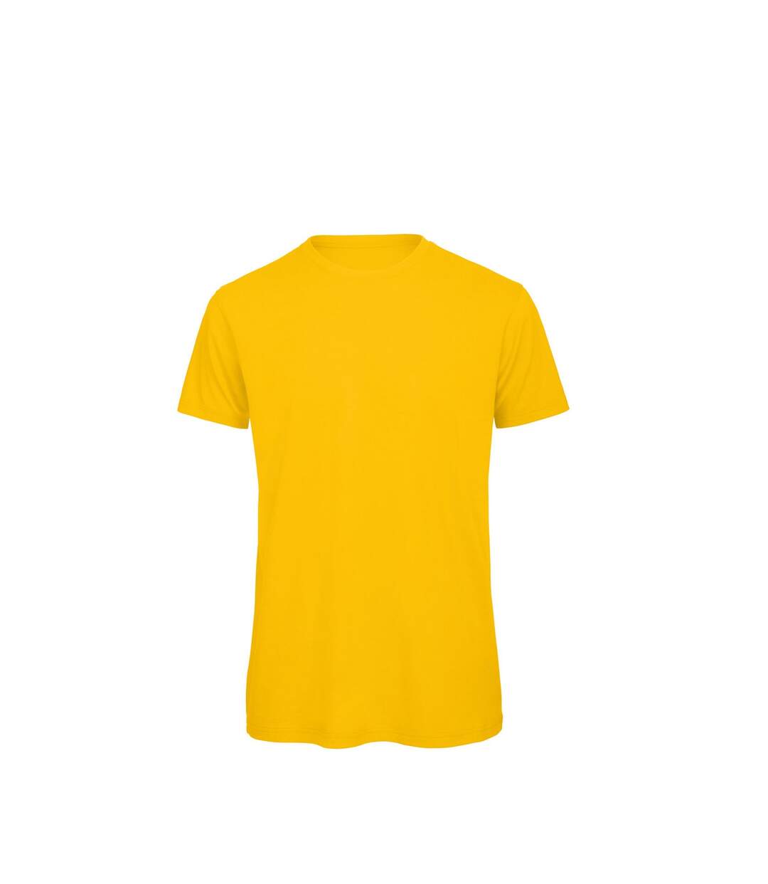 T-shirt en coton bio homme jaune B&C Favourite-1