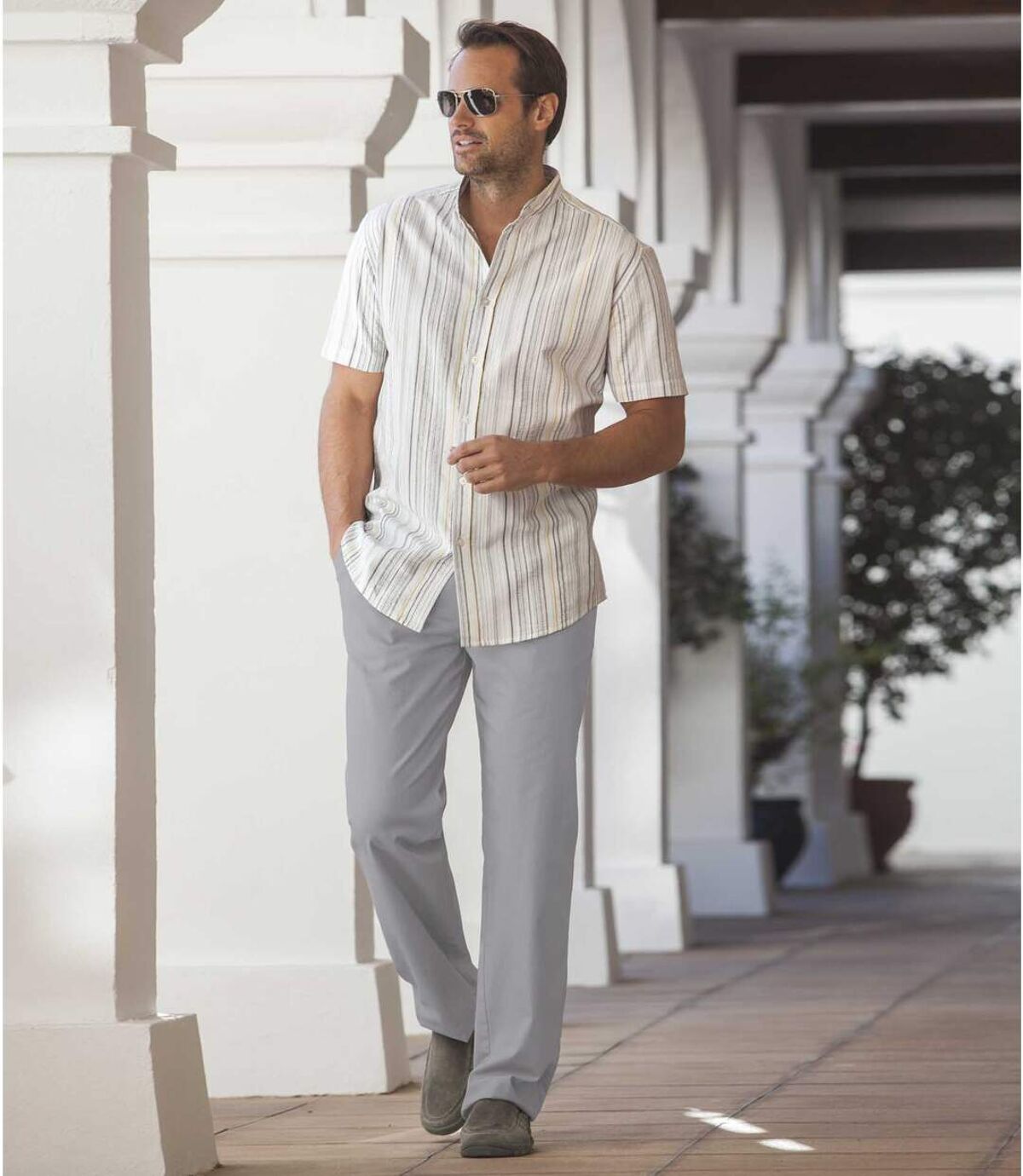 Men's Grey Casual Pants  Atlas For Men