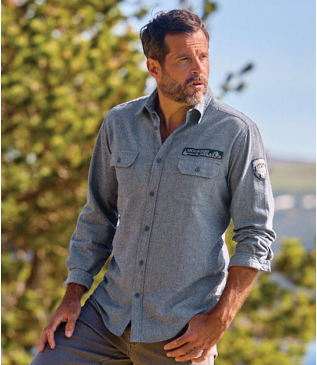 La Chemise Flanelle Tissage Chevron Esprit Pilote-10