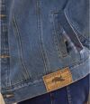 Men's Blue Quilted Denim Jacket Atlas For Men