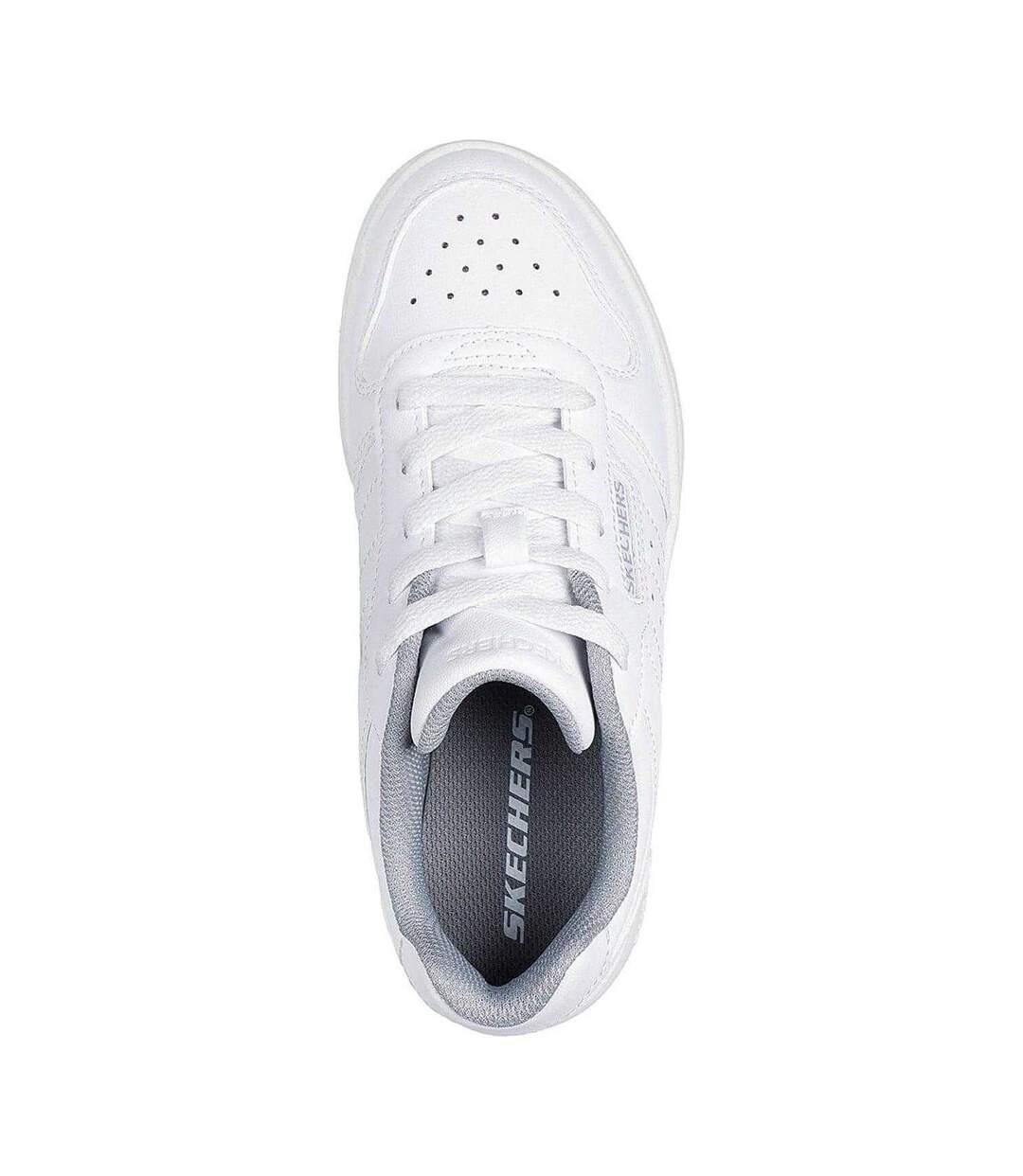 Chaussures Q Street Homme Blanc Skechers-3
