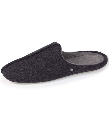 Isotoner Chaussons Mules homme feutrine