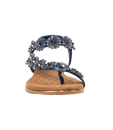 Sandales charlotte femme bleu marine Lunar