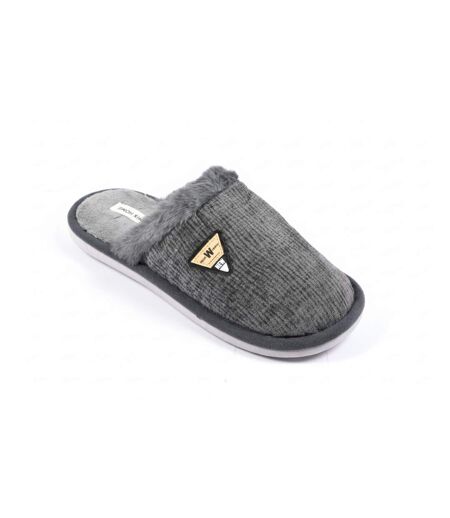 Mules homme velours ondulé MU9714