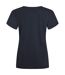 Womens/ladies lead the way organic cotton t-shirt navy Weird Fish-2