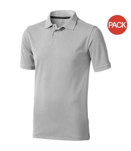 Lot de 2  polos manches courtes calgary homme gris Elevate