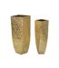Lot de 2 Vases en Métal Squer 90cm Or-1