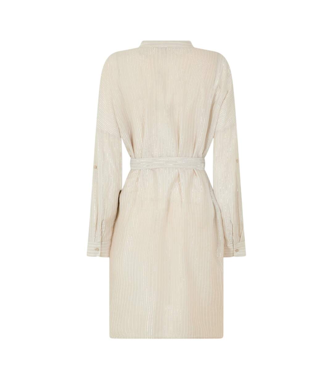 Robe Chemise Motif/style À Rayures Ines Femme Argenté Vero Moda-3