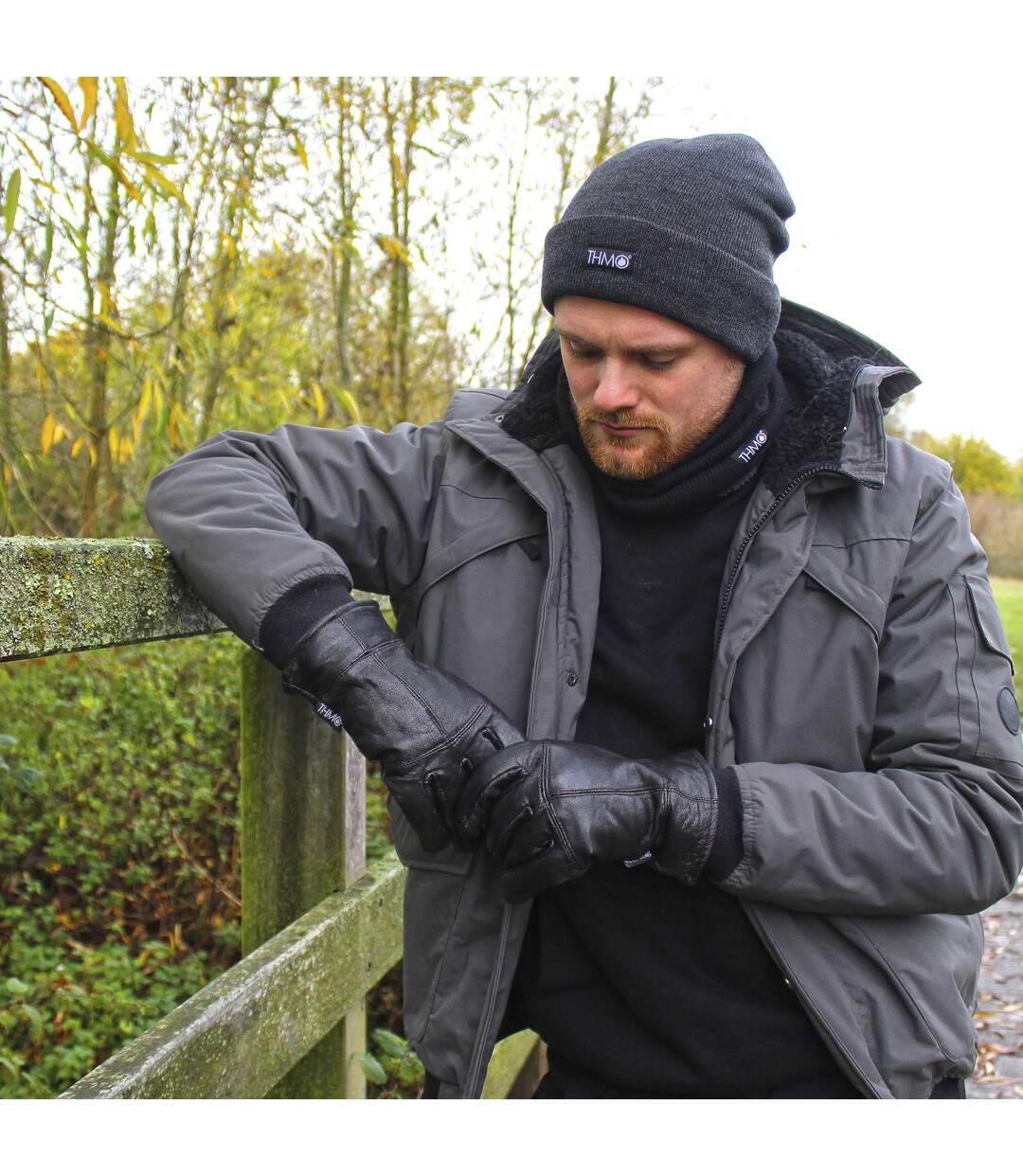 Mens Neck Warmer | Thinsulate Neck Gaiter Fleece | Winter Accessories-5