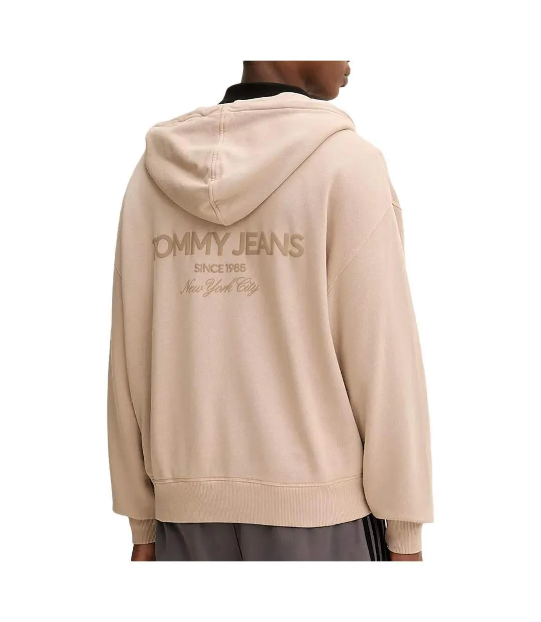 Sweat zippé beige homme tommy hilfiger dm0dm22080-2