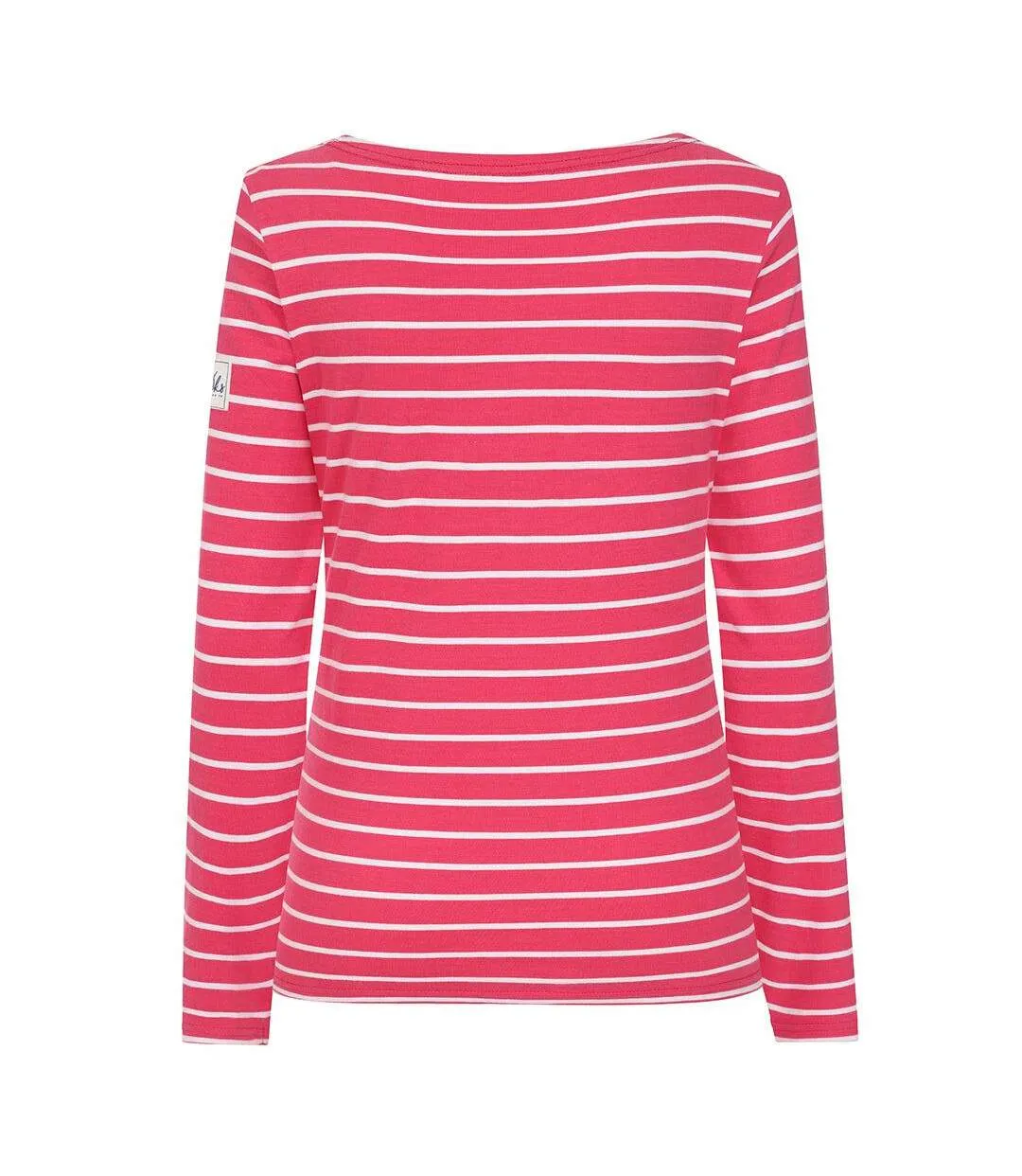 Womens/ladies Breton Long-sleeved Top Cherry Lazy Jacks-2