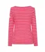 Womens/ladies Breton Long-sleeved Top Cherry Lazy Jacks-2