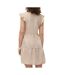 Robe beige femme vero moda kita-2