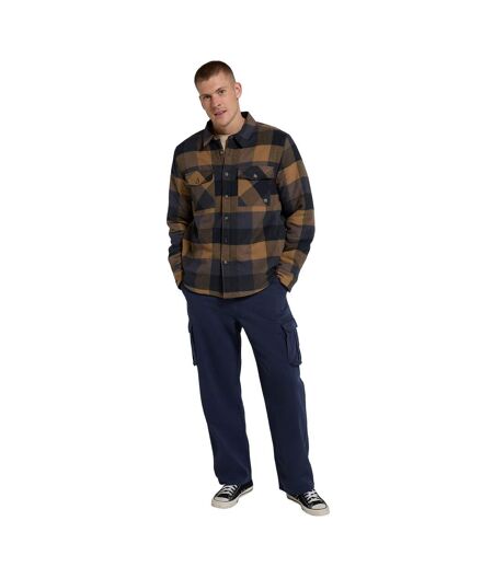 Mens Tide Plaid Organic Shirt Charcoal Animal