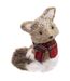 Renard avec Écharpe Marron Glacé 20cm Naturel-1