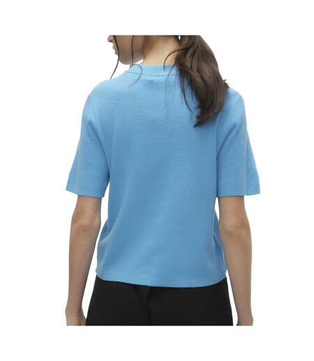 T-Shirt bleu femme vero moda gold
