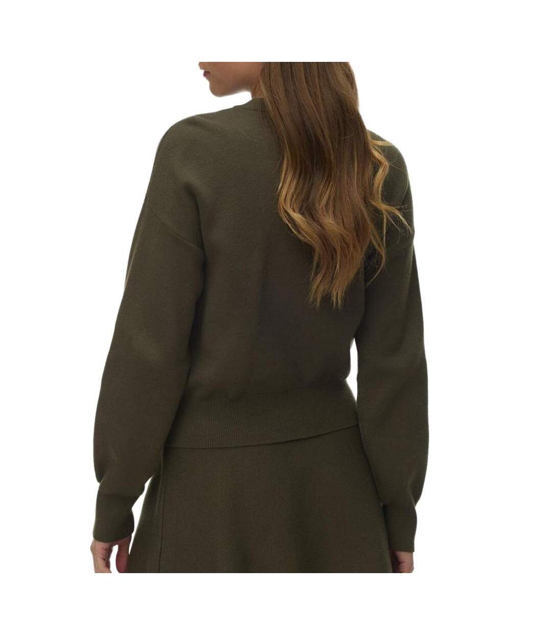 Gilet kaki femme vero moda noella-2