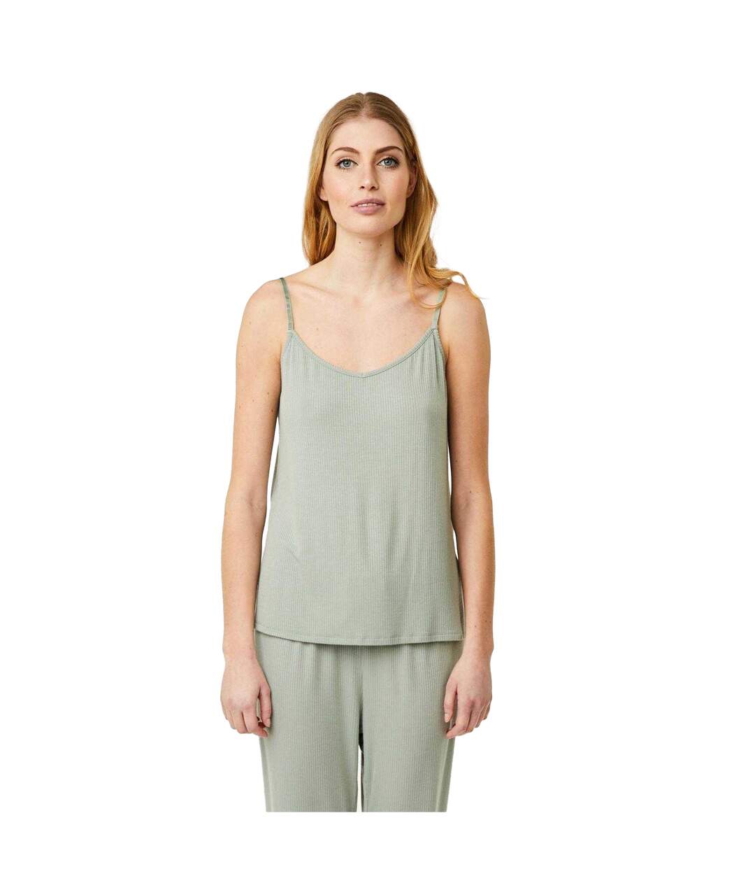 Womens/ladies Sonja Cami Top Iceberg Green CCDK Copenhagen-1