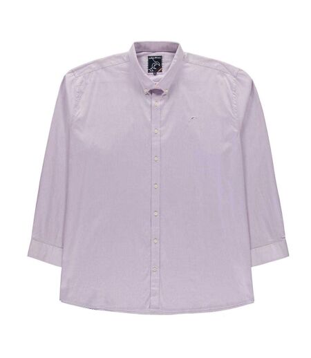 Chemise Manches Longues Motif/style Uni Homme Violet Raging Bull