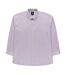 Chemise Manches Longues Motif/style Uni Homme Violet Raging Bull-1