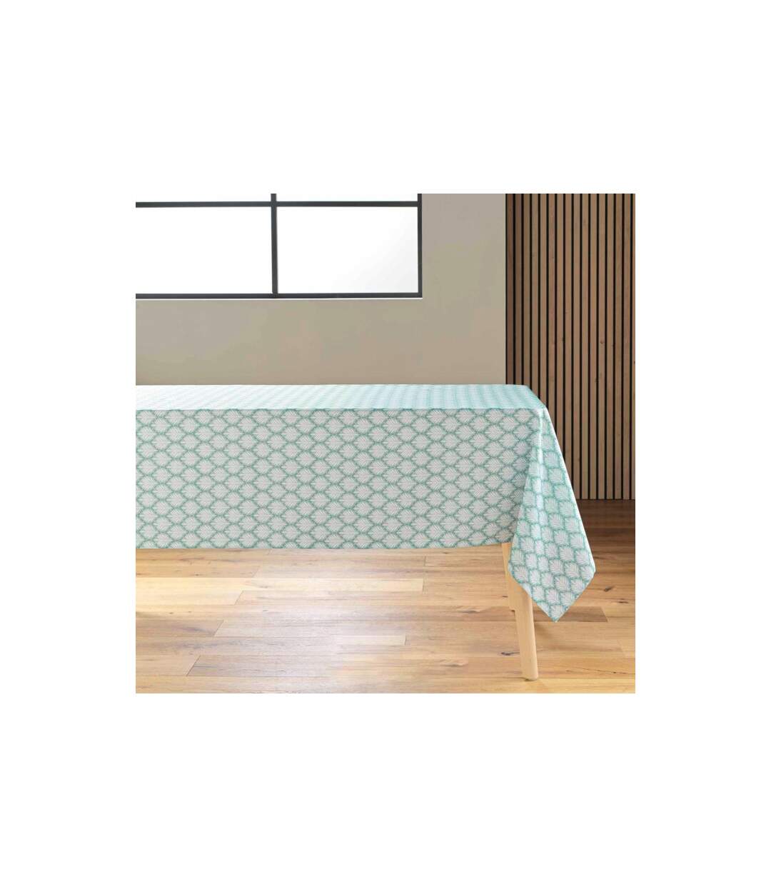 Nappe Antitache Imprimé Davia 145x240cm Sauge-1