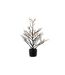 Plante Artificielle Arbre & Feuilles 44cm Noir & Or