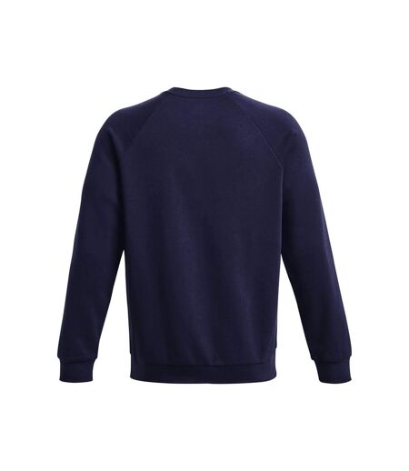 Unisex adult rival fleece crew neck sweatshirt midnight navy Under Armour