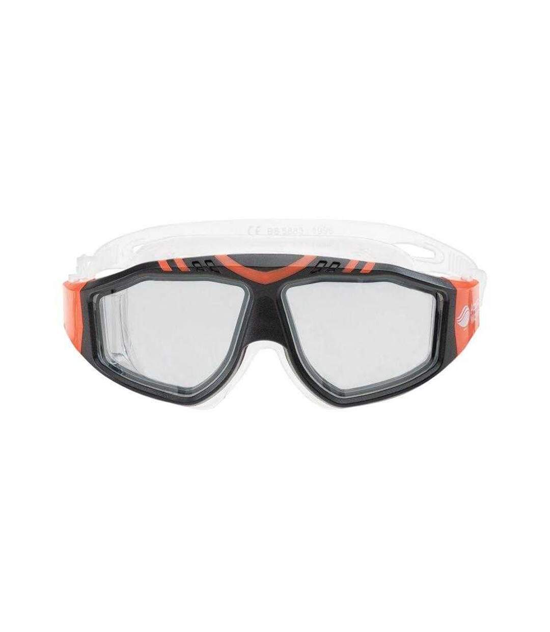 Unisex Adult Maveric Swimming Goggles Transparent Orange Aquawave-2