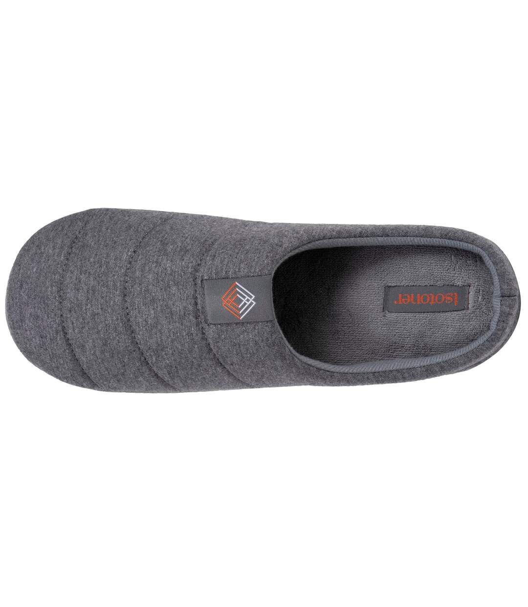 Isotoner Chaussons extra-light Mules homme jersey, semelle gomme antidérapante-2