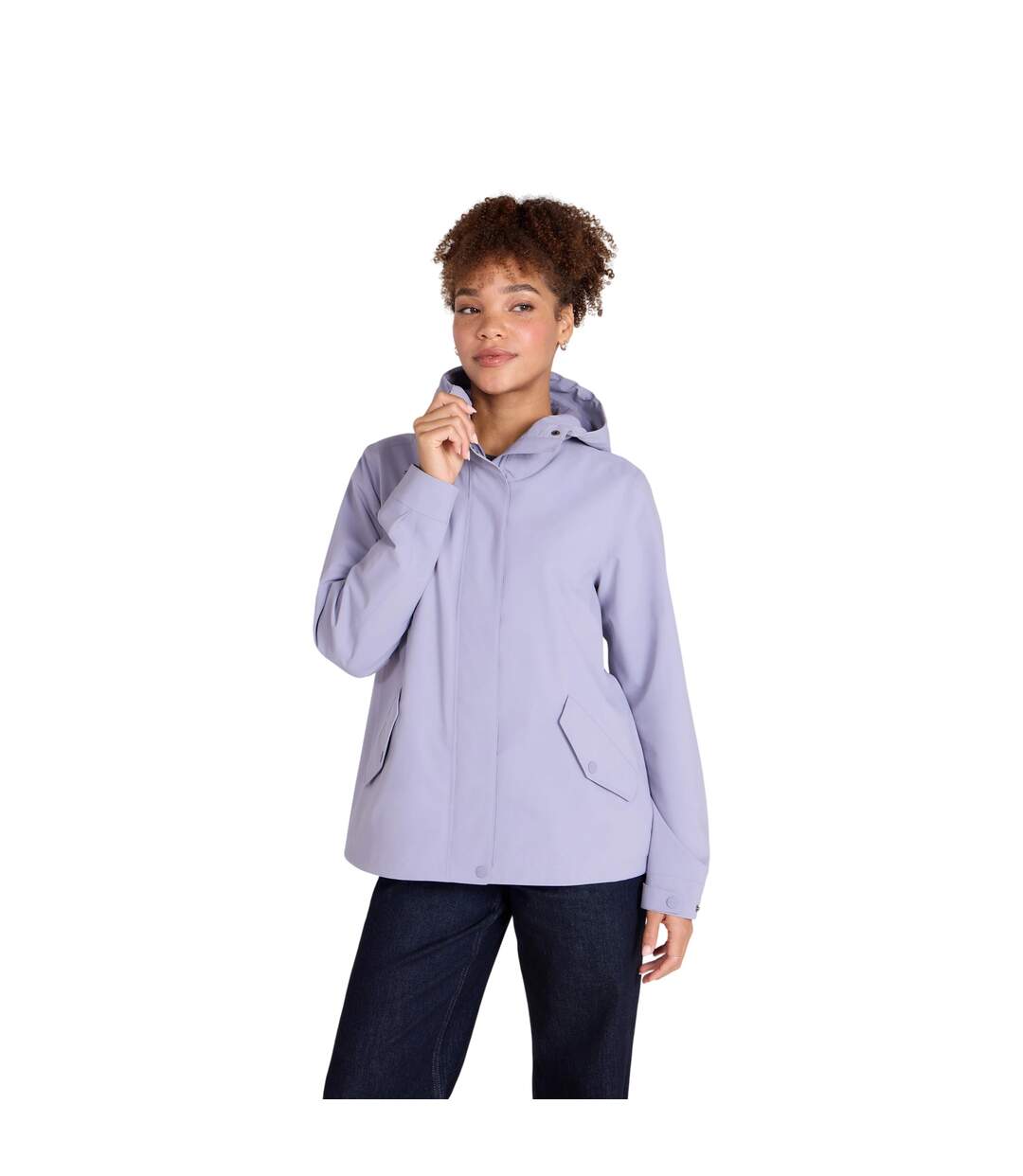Womens/ladies Hyde Waterproof Jacket Lilac Animal-2