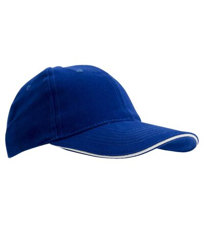 SOLS Unisex Buffalo 6 Panel Baseball Cap (Royal Blue/White)