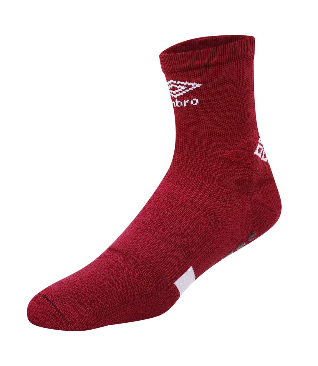 Mens pro protex gripped socks new claret Umbro-3