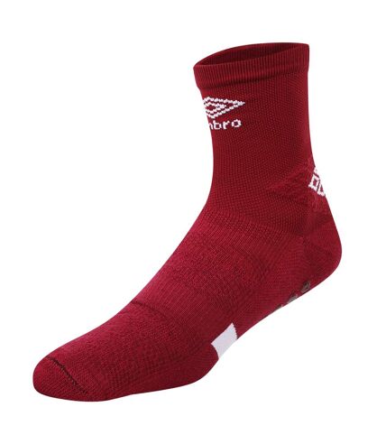 Mens pro protex gripped socks new claret Umbro